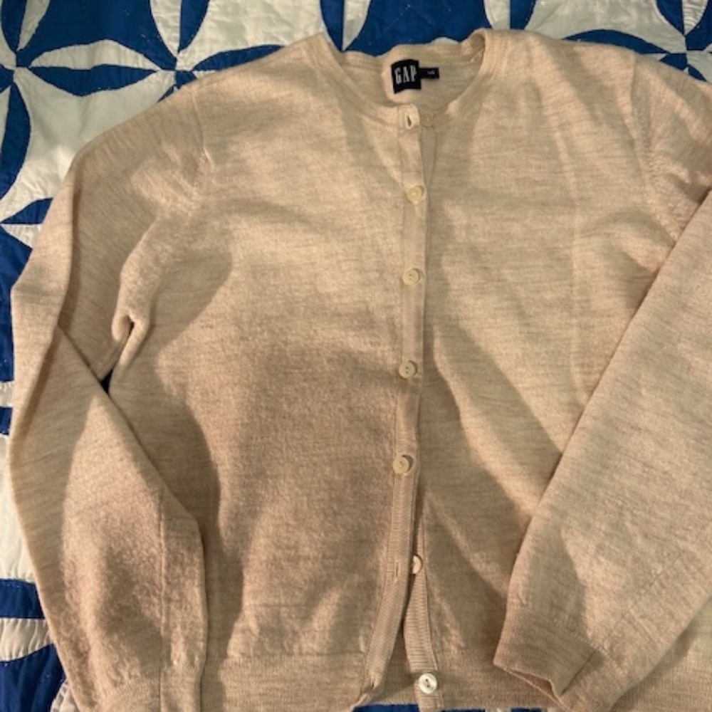 GAP Wool Cardigan with ribbon button band (L)